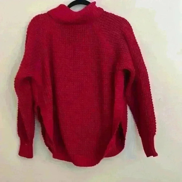 Shein Chunky Red Turtleneck Sweater Size L - Picture 1 of 5